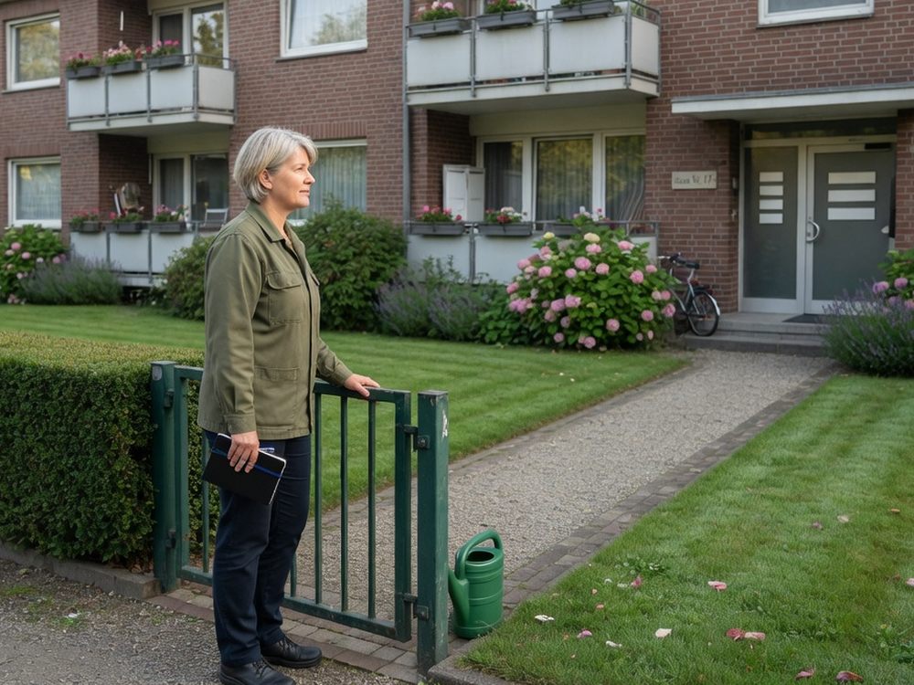 Symbolbild: Hausmeister bei Gebäude- und Außenpflege